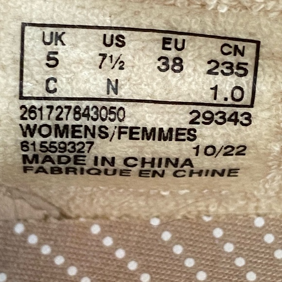 Clarks Women's Cloudsteppers Breeze Step II Tan/Cream Canvas Sandals 7 1/2 - Picture 6 of 9